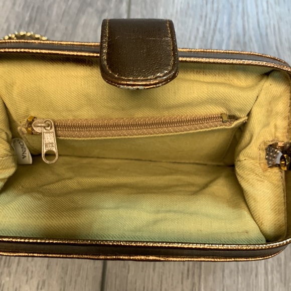 Vintage Rose Gold Mesh Metal Purse - Picture 5 of 6